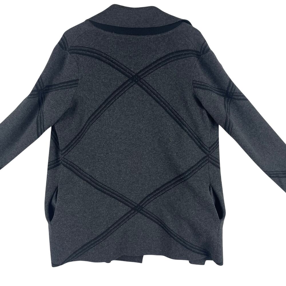 Royal Robbins All Season Merino Cardigan Womens SZ M Charcoal Open Front - Picture 4 of 13